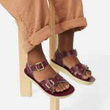 Sweetheart Claret Kids Sandal - Salt-Water Sandals UK