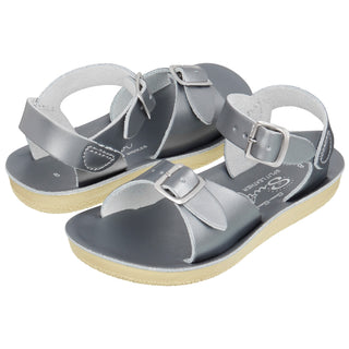 Surfer Pewter Kids Sandal - Salt-Water Sandals UK