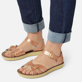 Boardwalk Rose Gold Womens Sandal - Salt-Water Sandals UK