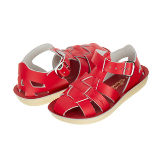 Shark Fisherman Red Kids Sandal - Kids Closed Toe Fisherman Sandals - Salt-Water Sandals UK