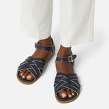 Retro Navy Womens Sandal - Salt-Water Sandals UK