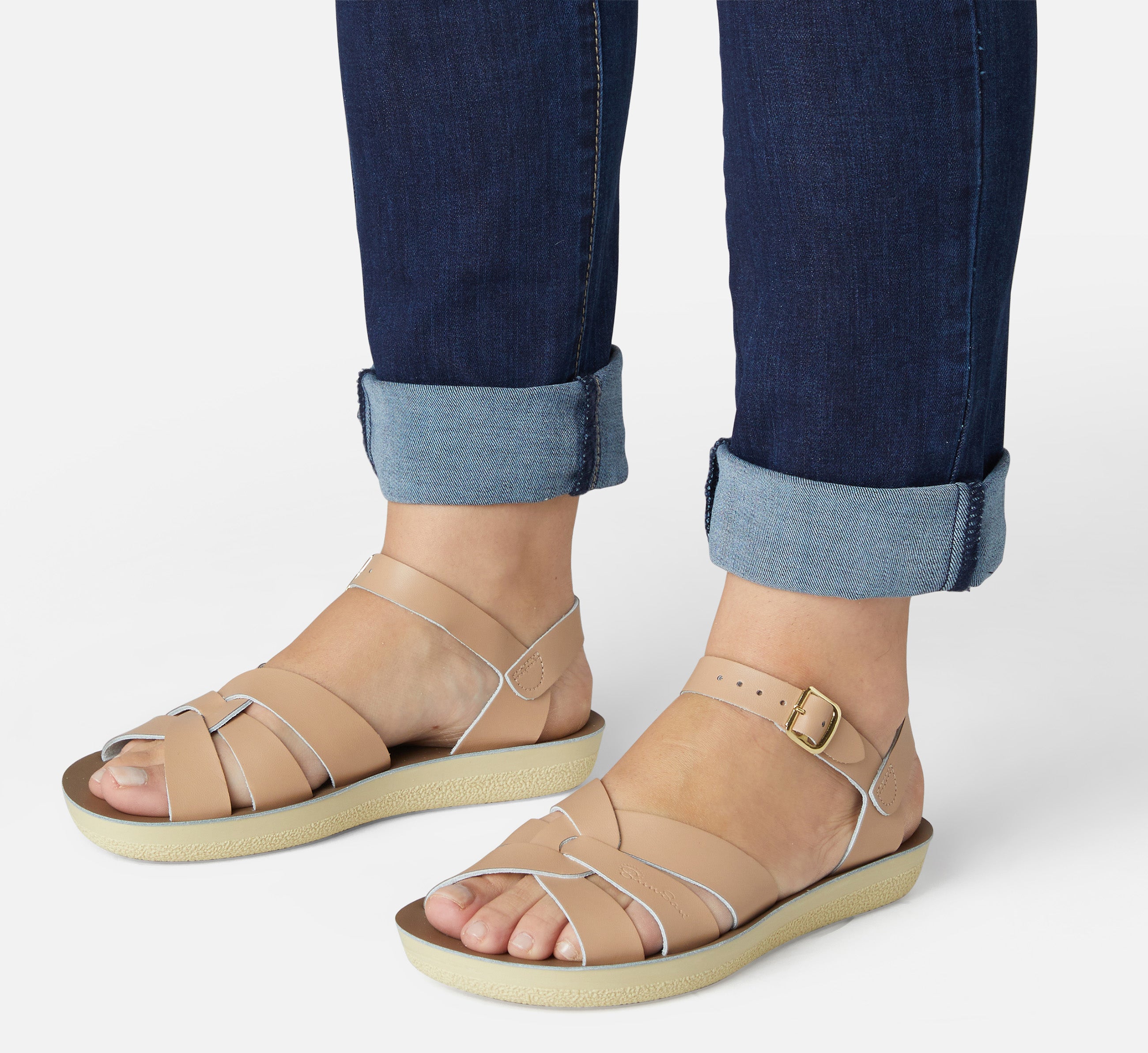 Saltwater sandals best sale closed toe