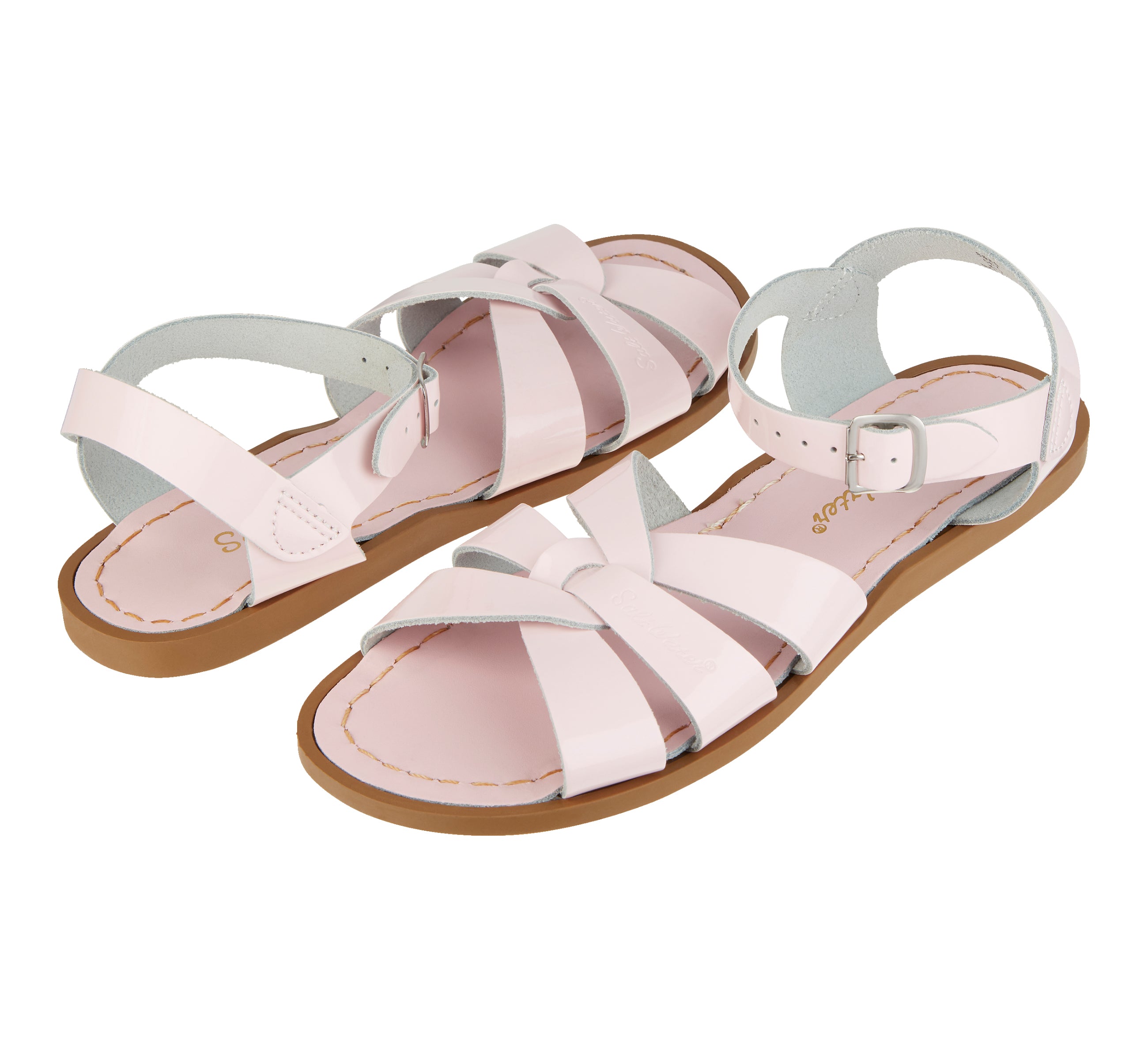 Original Shiny Pink Kids Sandal - Salt-Water Sandals UK