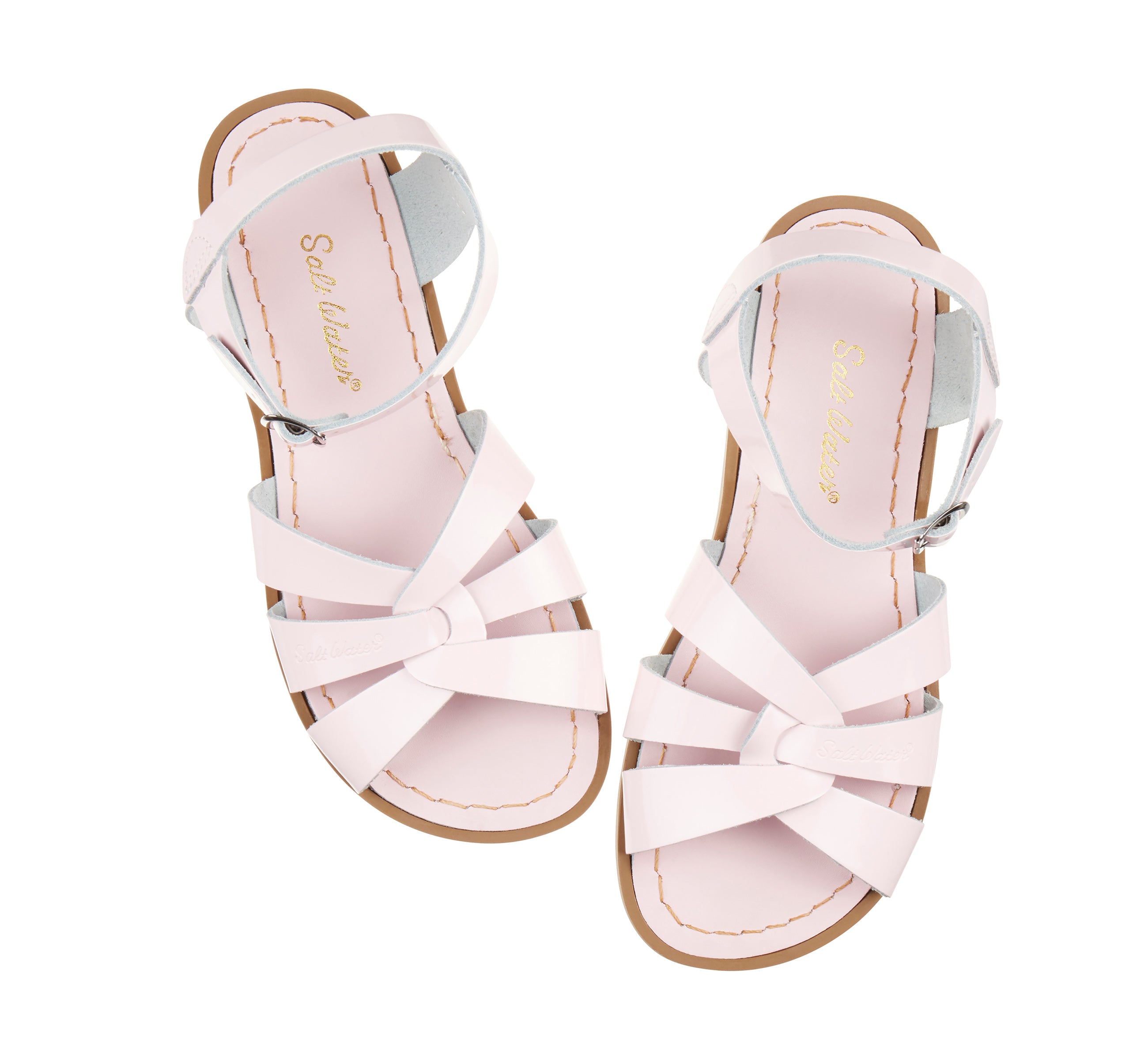 Original Shiny Pink Kids Sandal - Salt-Water Sandals UK