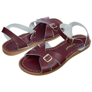 Classic Claret Kids Sandal - Salt-Water Sandals UK