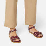 Classic Claret Kids Sandal - Salt-Water Sandals UK