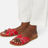 Classic Slide Red Womens Sandal - Salt-Water Sandals UK