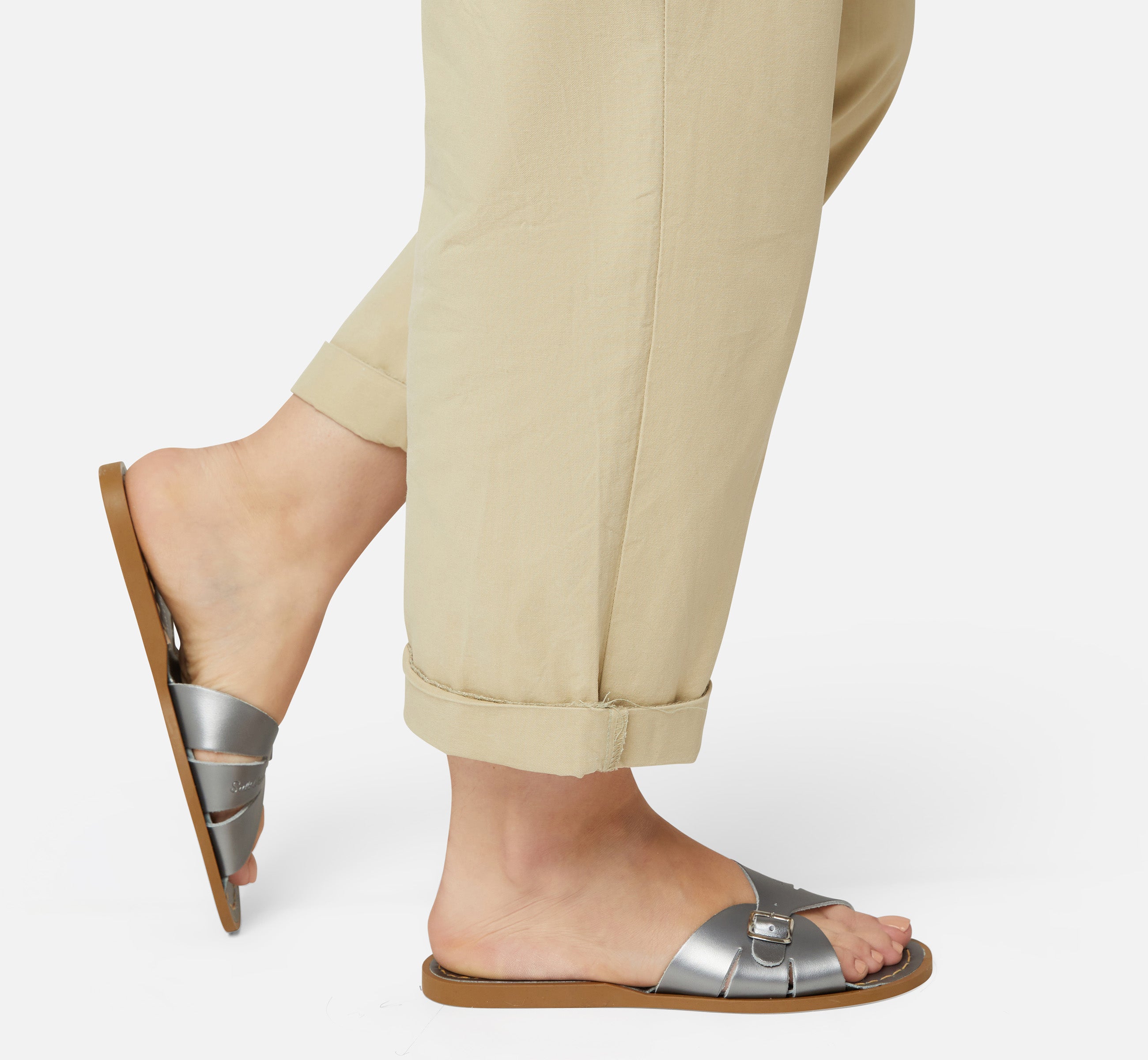 Classic Slide Pewter Womens Sandal