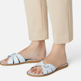 Classic Slide Light Blue Womens Sandal - Salt-Water Sandals UK